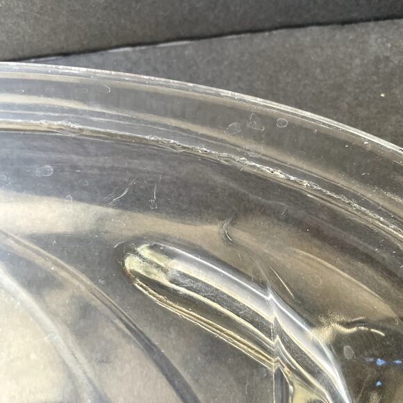 Vintage Pyrex Clear Tree of Life Meat Platter Roasting Plate 815 - Picture 6 of 10